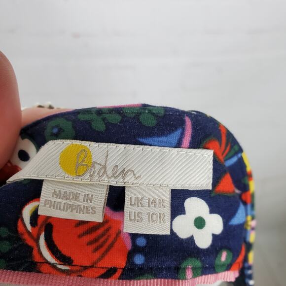 Boden Ponte A-line Mini Skirt Size US 10R Floral Pockets Stretch EXCELLENT - Picture 6 of 10